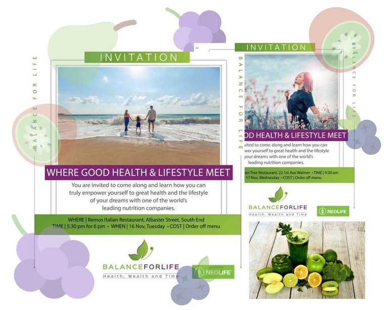 NeoLife wellness and information event manager