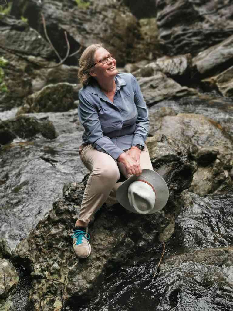 Veronica enjoying her time out in nature